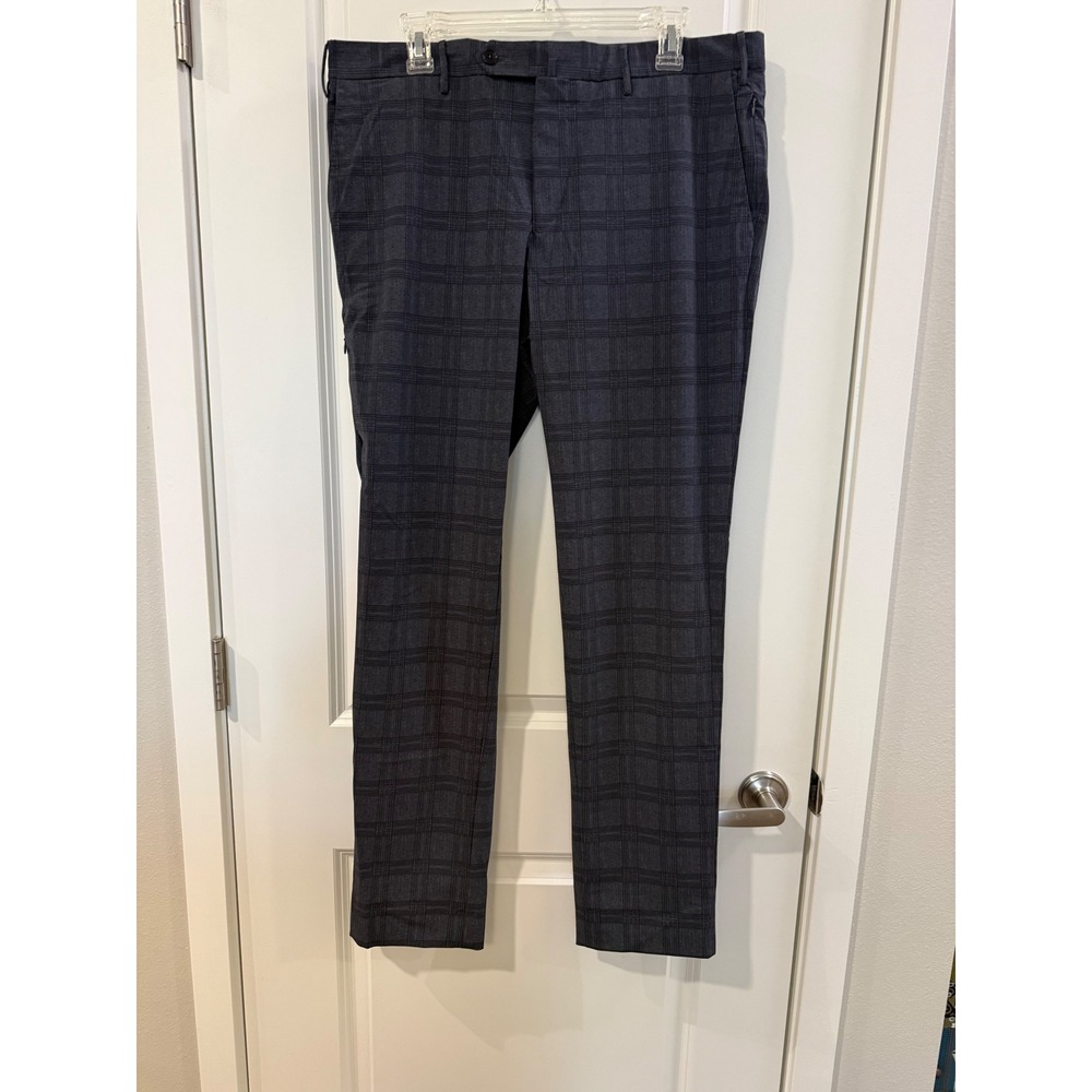 PT01 Pantaloni Torino Kinetic Ultimate Trouser Grey Plaid Fabrizio Giugiaro 52‎